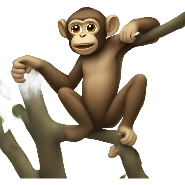 Monkey in a tree  emoji