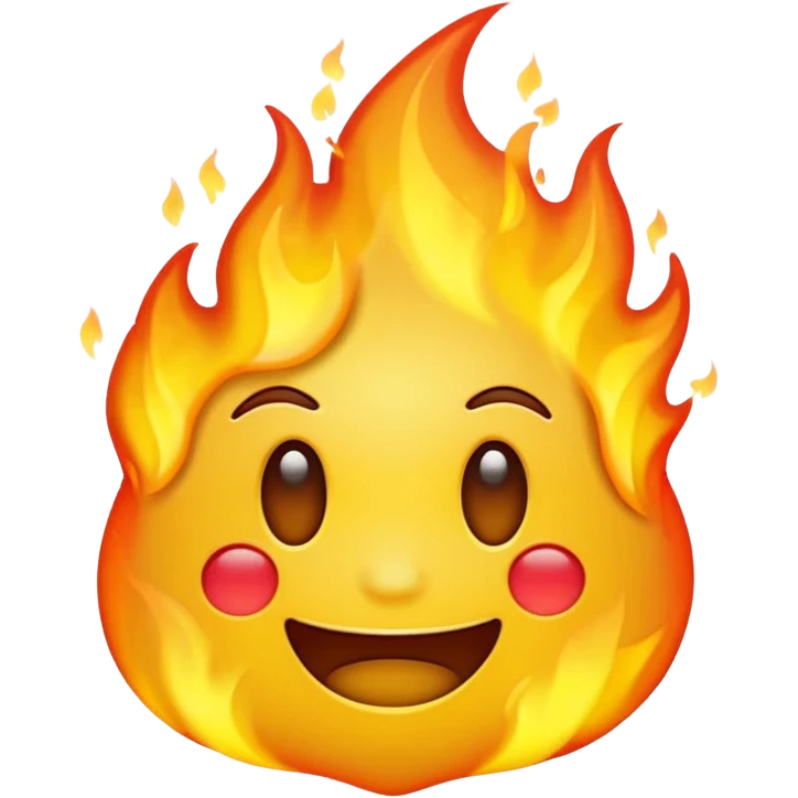 The emoji yellow On fire emoji