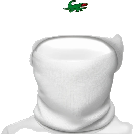 white boy lacoste balaclava with lacoste emoji