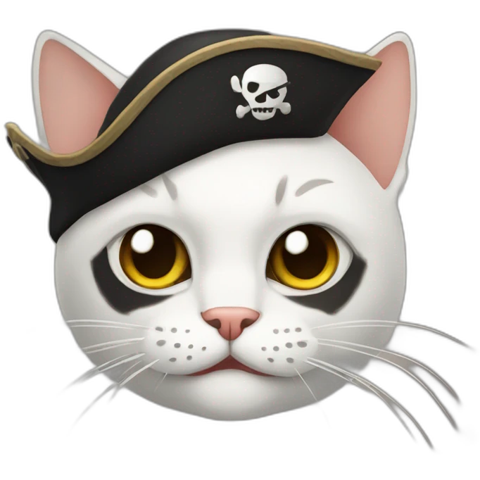 Pirate cat emoji