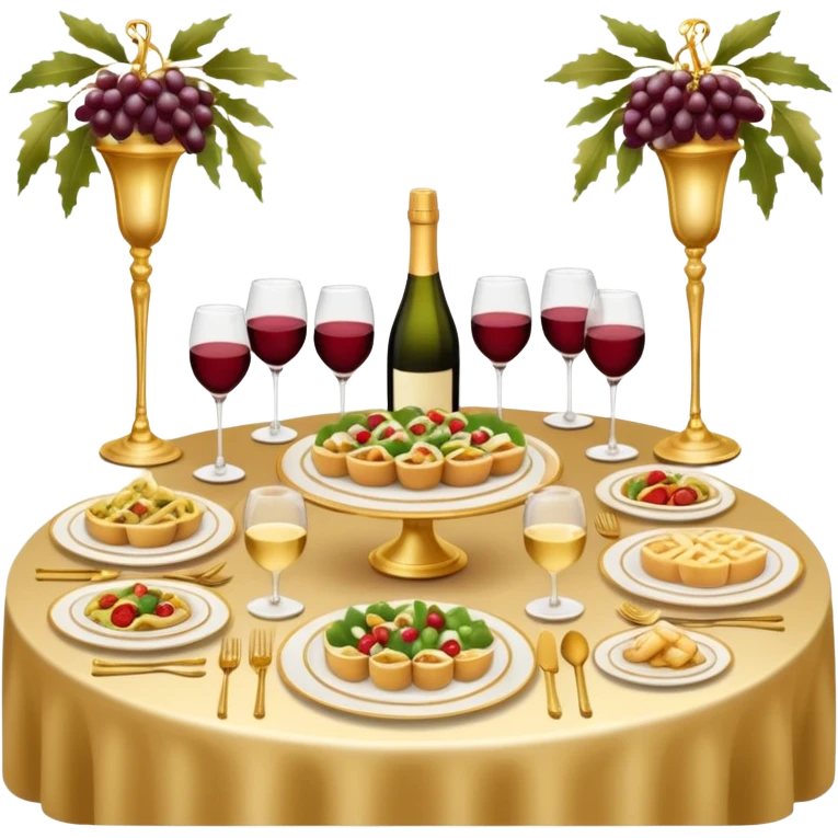 luxury catering, wine, food, sparkling, events, runner, italian sets emoji