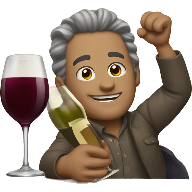 cheers to wine  emoji