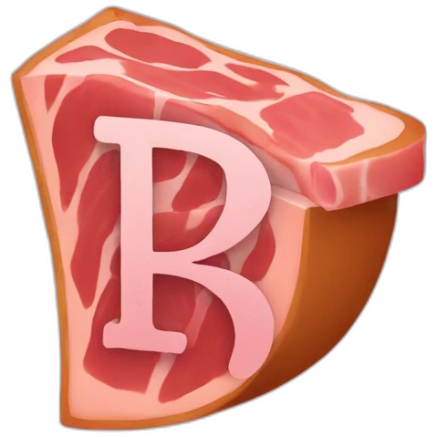 ham with the letter r emoji