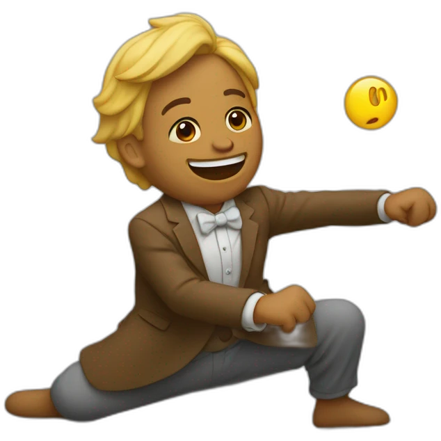Un mec qui dance à l’envers  emoji