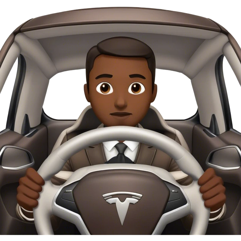 tesla car indian man emoji