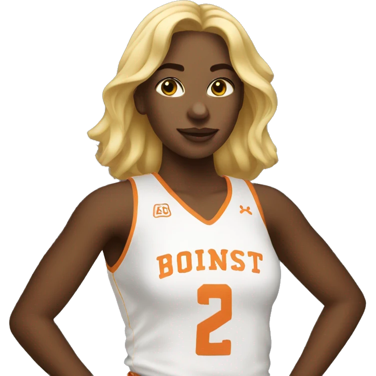 basketball blonde girl emoji
