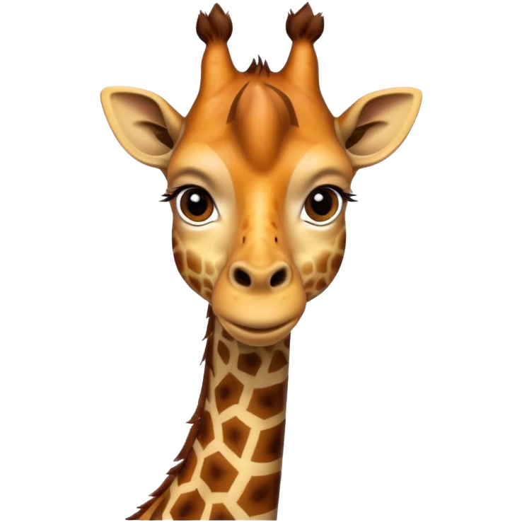portrait of giraffe, front view emoji