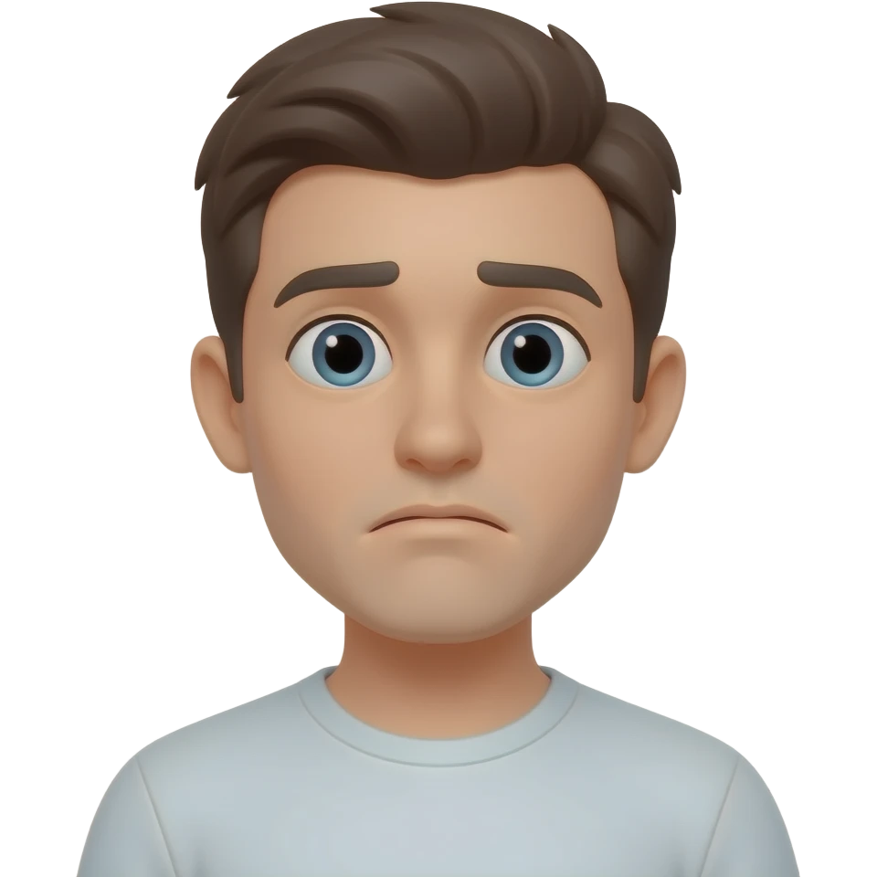 Looking confused emoji