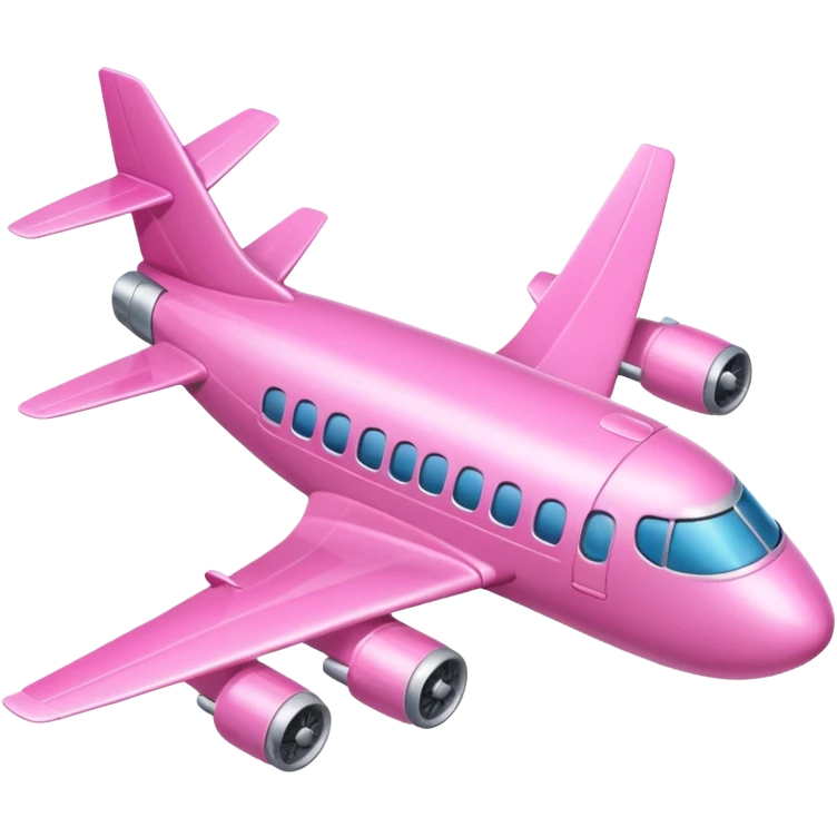 pink airplane emoji