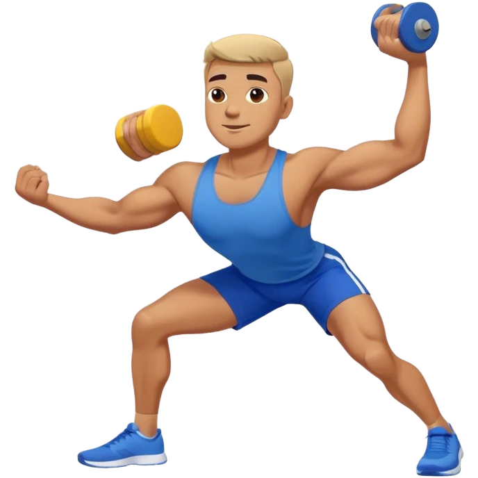 glute-bridges-exercise guy with blue shorts  emoji