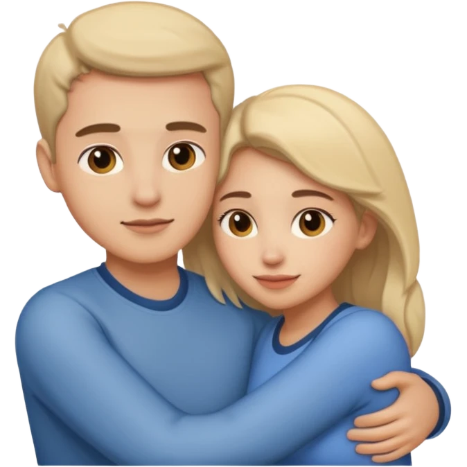 emoji de abrazar a papa y mama emoji