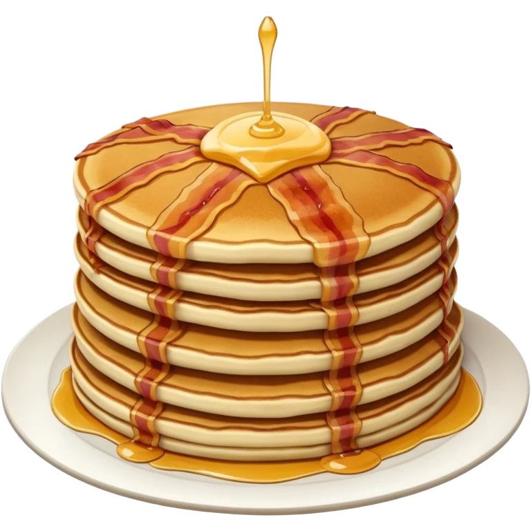 pancakes with meat emoji