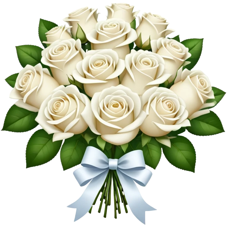 white roses bouquet  emoji