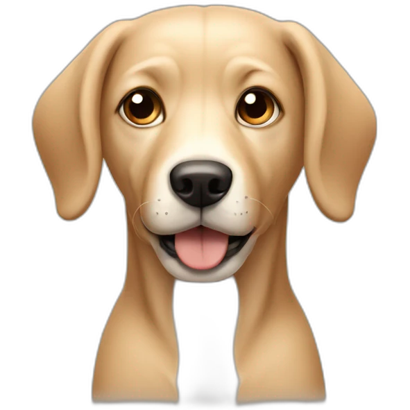 Beige dog with long ears emoji