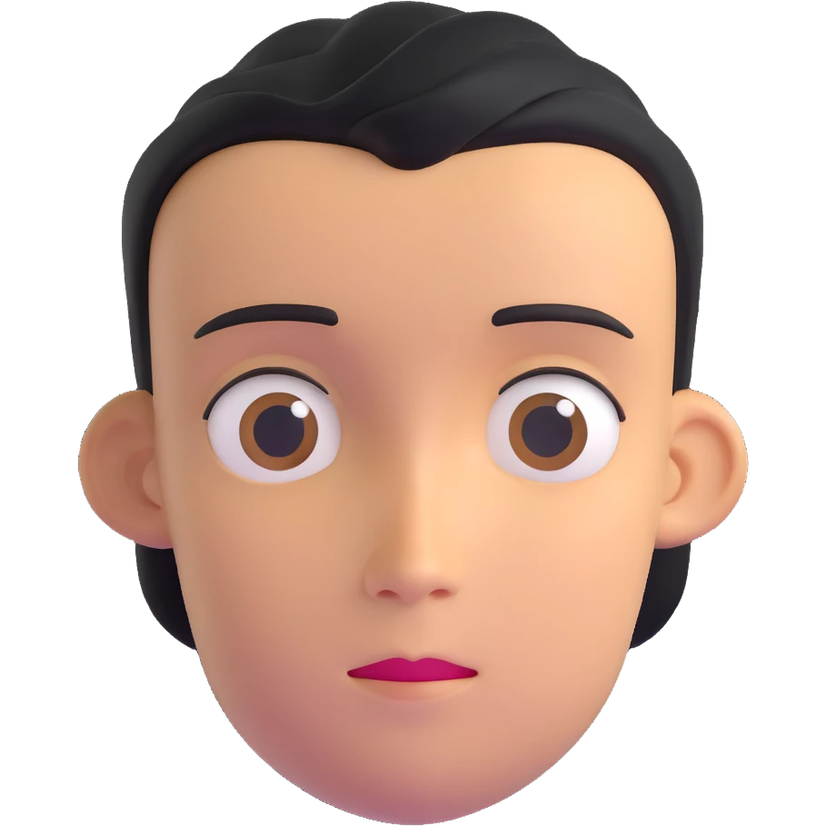 sigmaboy with confident and calm expression, kind eyes, pronounced cheekbones emoji