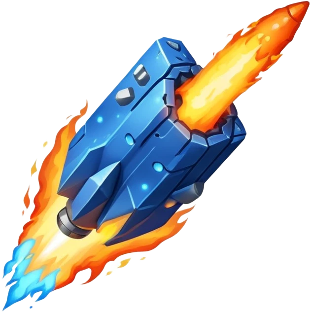 Blue shooting asteroid emoji