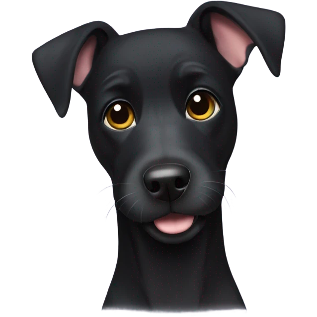 Black patterdale terrier emoji