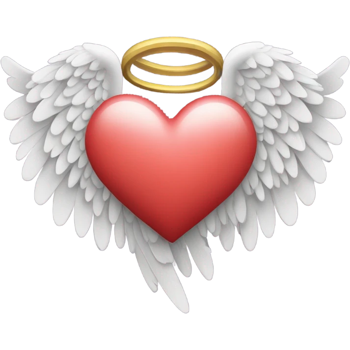 heart with angel wings emoji
