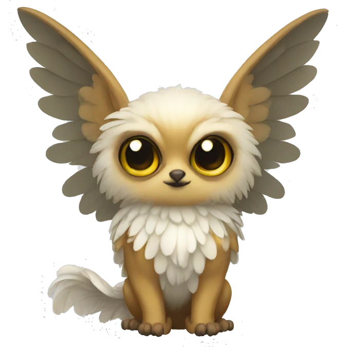 Cute cool winged animal hybrid full body  emoji
