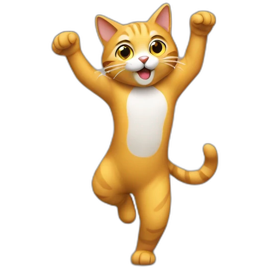 Gato bailando emoji