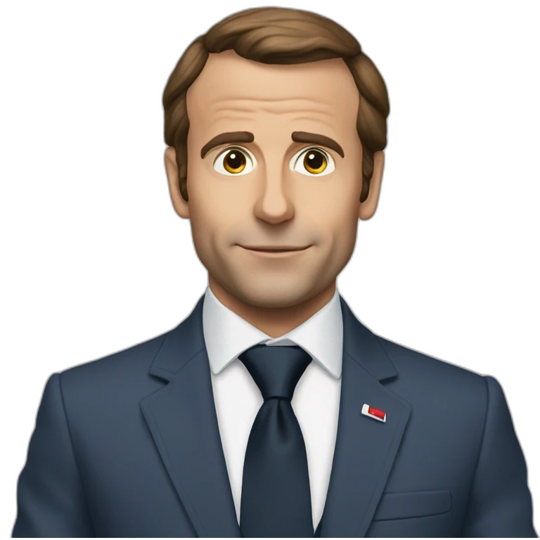 Macron spooderman emoji