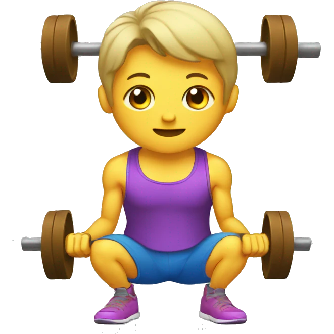 squat weight lifting emoji