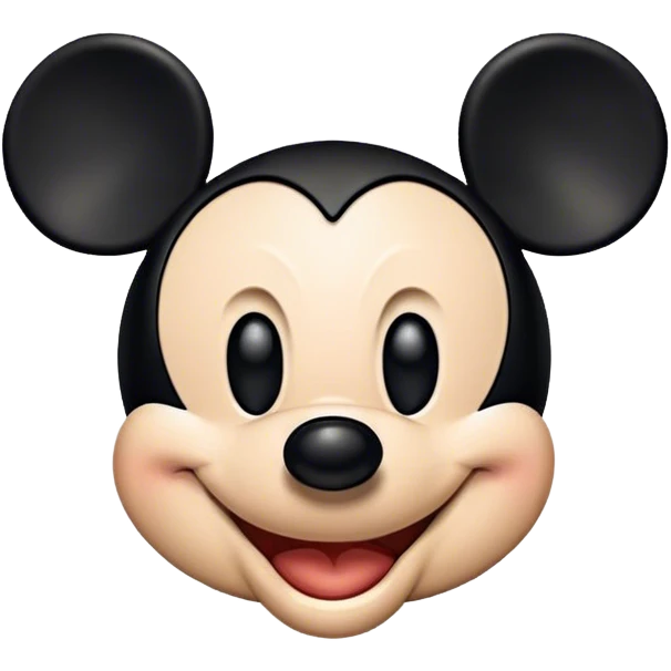 Mickey mouse happy emoji