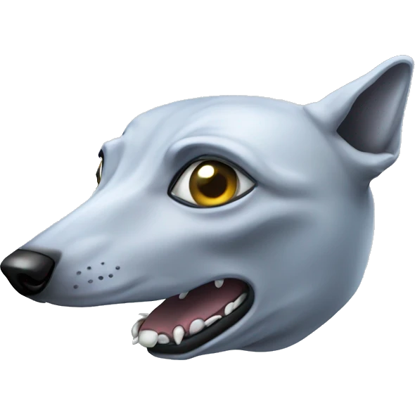 greyhound dog in UFO emoji