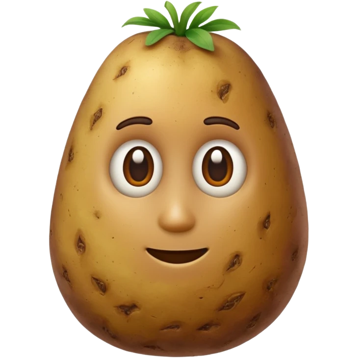 Potato, no face emoji