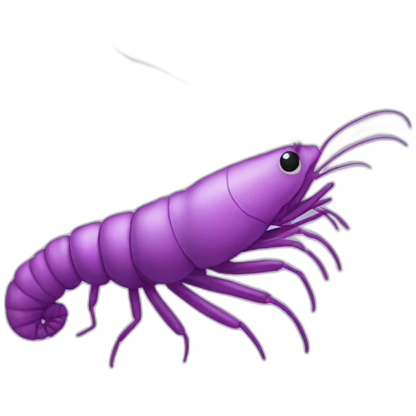 shrimp purple emoji