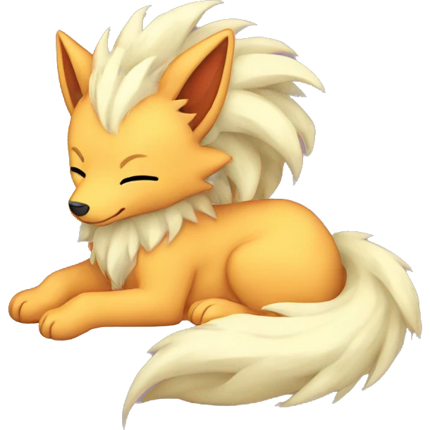 ninetails snuggling emoji