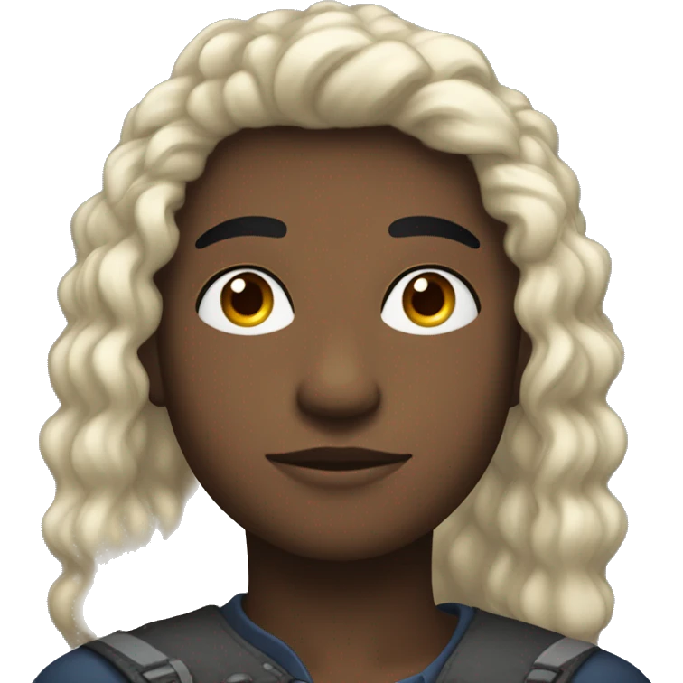 UN JOVEN DE CABELLO NEGRO CON ALAS DE FENIX DE COLOR NEGRO CON AZUL CON CARA ENOJADA emoji