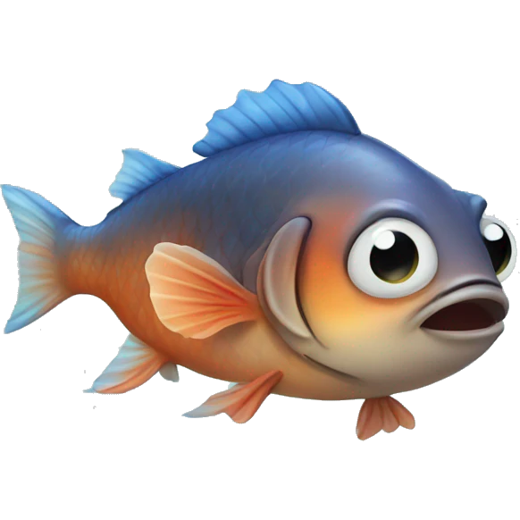very cute fish emoji