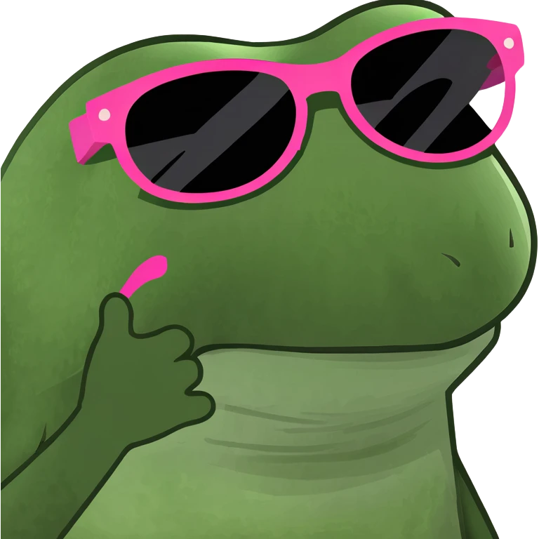Wmoji mit rosa Sonnenbrille emoji