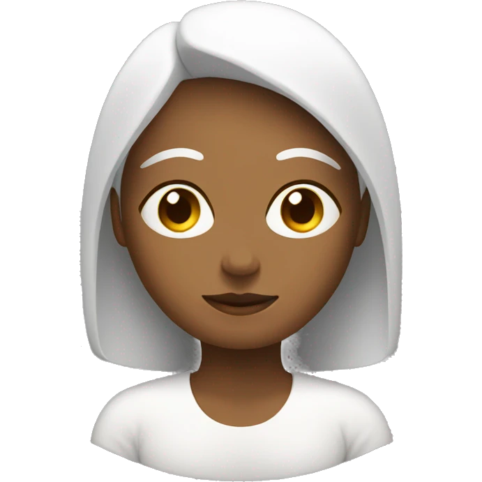 a white women engaged in meditation  emoji