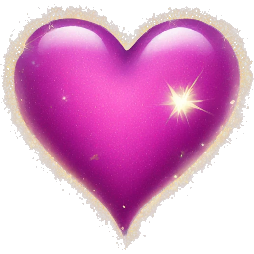 Heart with sparkles emoji