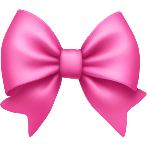 A pink bow by its self emoji
