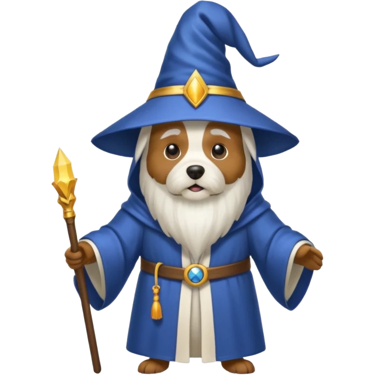 Dog wizard emoji