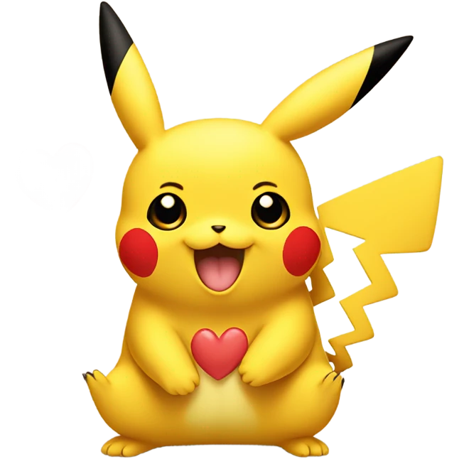 Pikatchou love emoji
