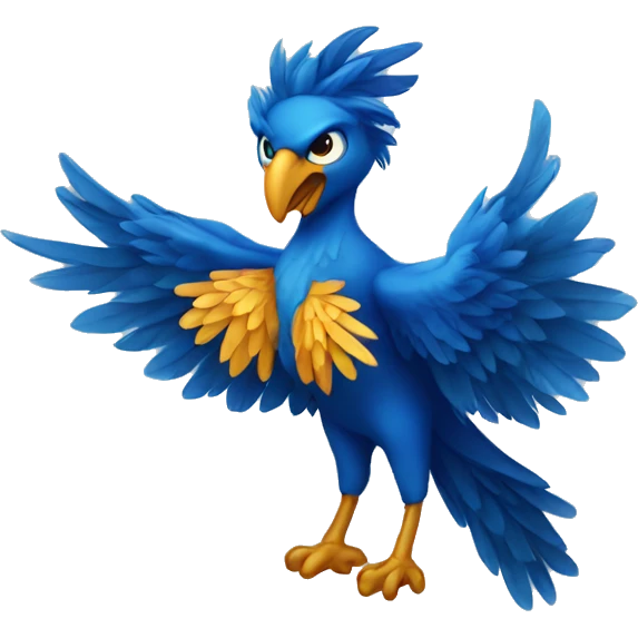 blue phoenix emoji