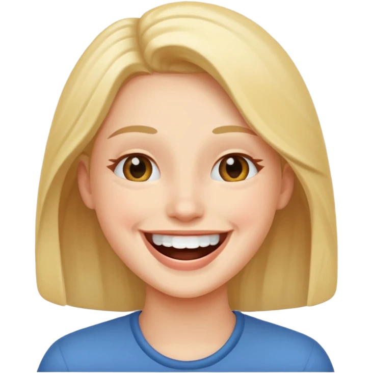 smiling and laughing with moving emoji