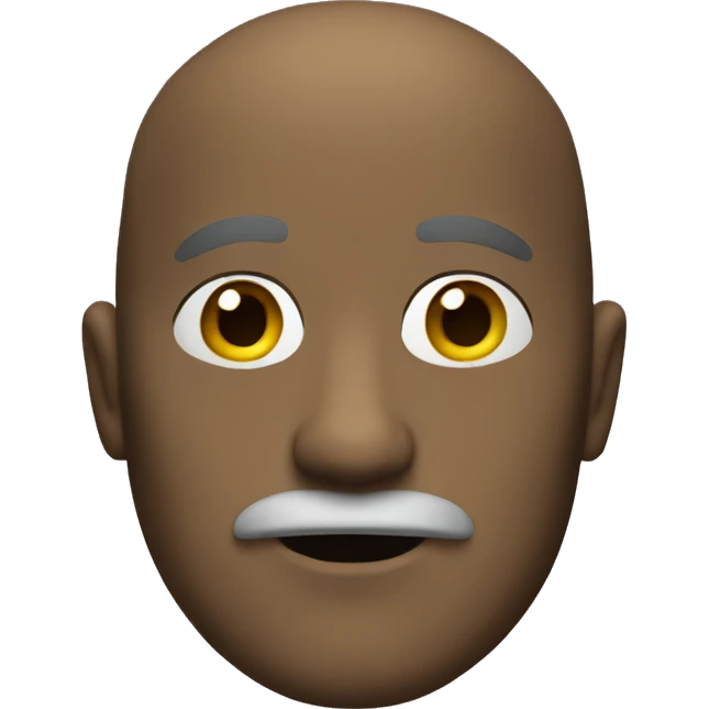 Bald man with mustache emoji