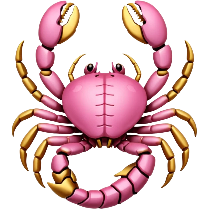 Light pink and gold Scorpio  emoji