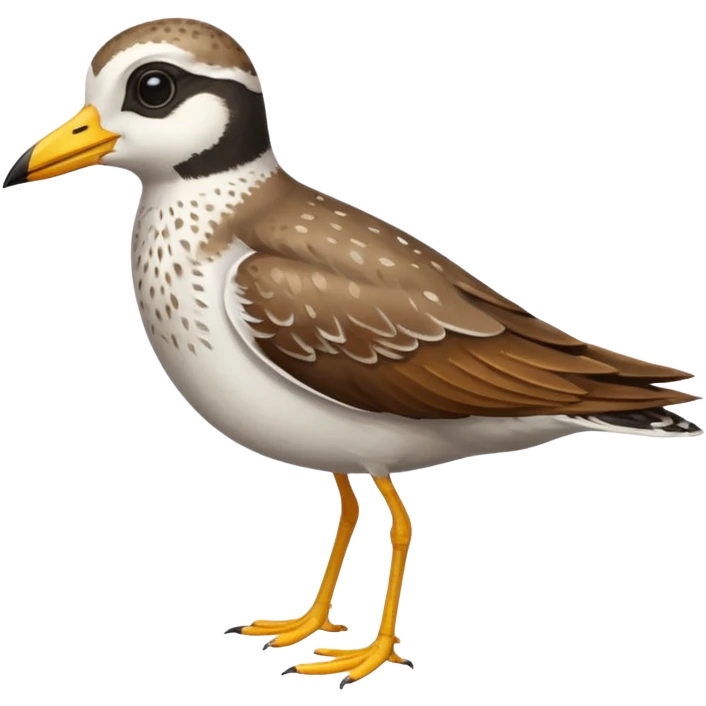 Plover with a yellow beak emoji
