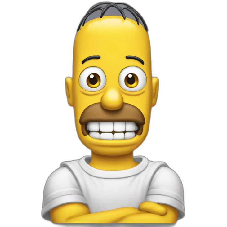 Billy qui imite homer simpson emoji