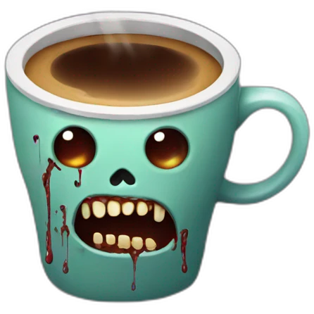 zombie coffee emoji