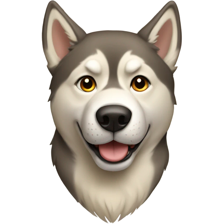 Husky, golden beige emoji
