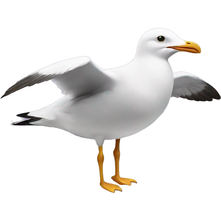 A seagull doing ballet  emoji