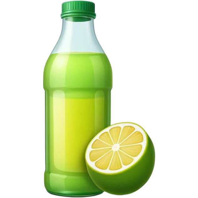 Bottled Green lemon juice emoji