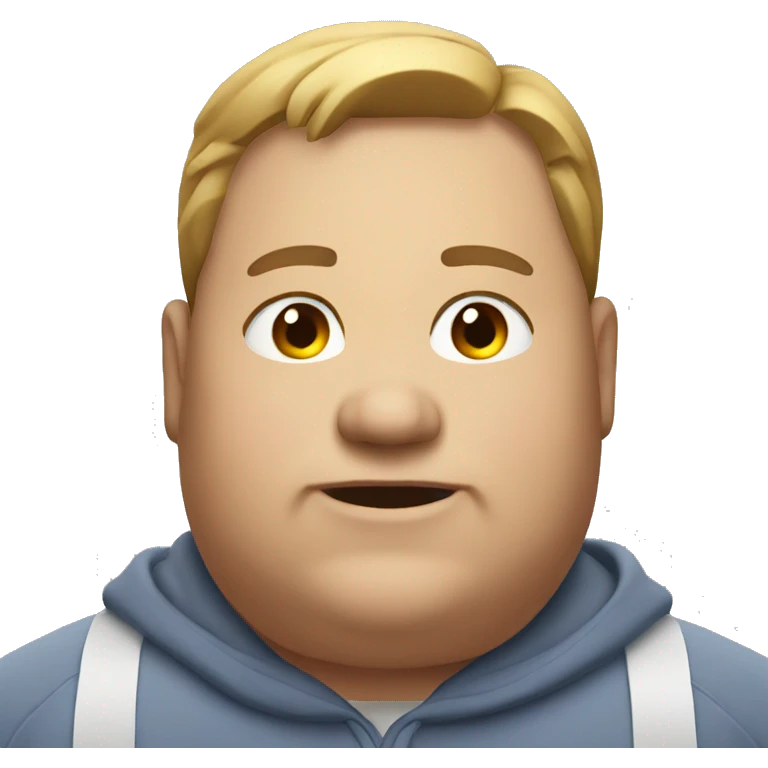 A very fat man emoji